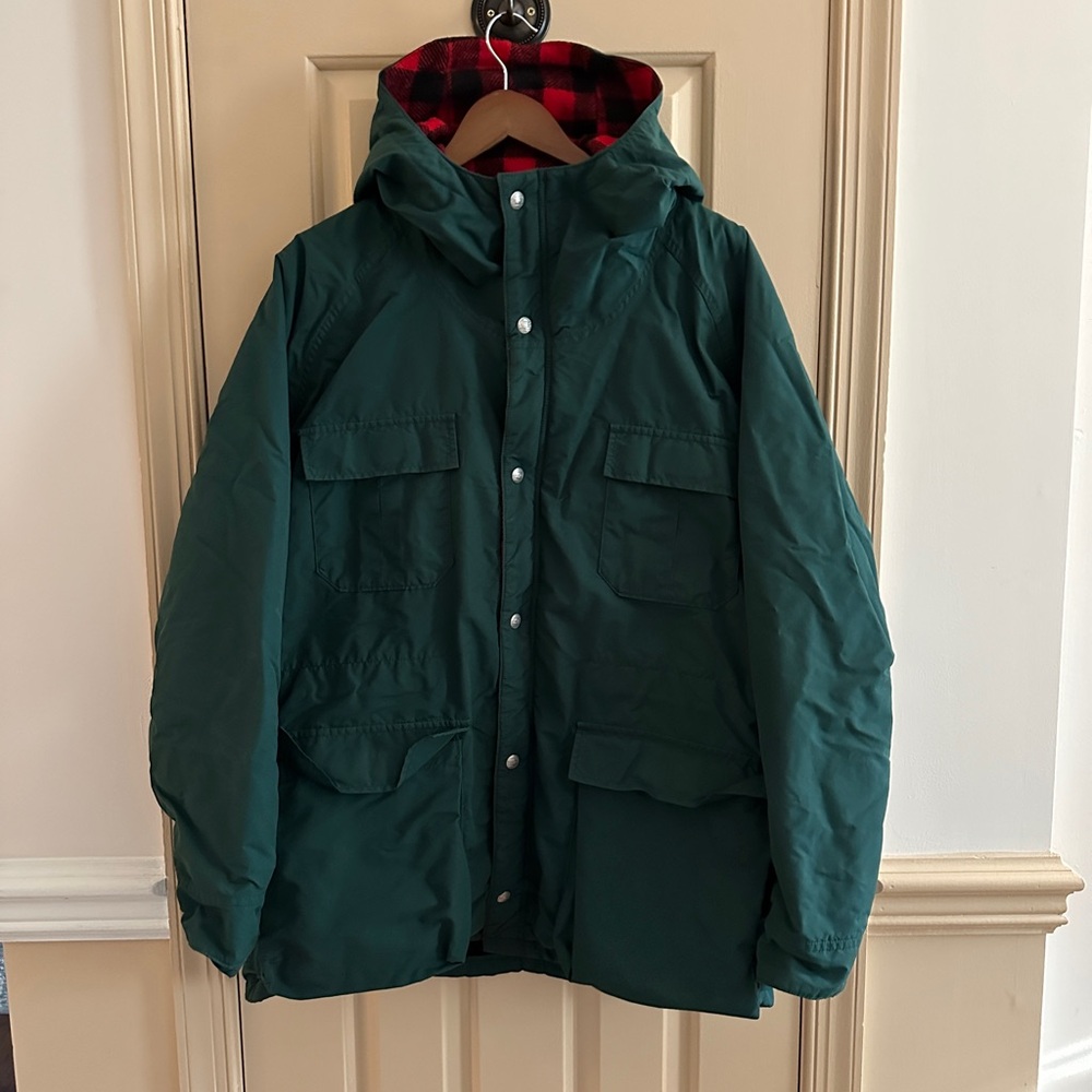 L.L. Bean Baxter State Parka Jacket Vintage Buffalo Plaid Wool Lining Men’s L - Picture 4 of 9